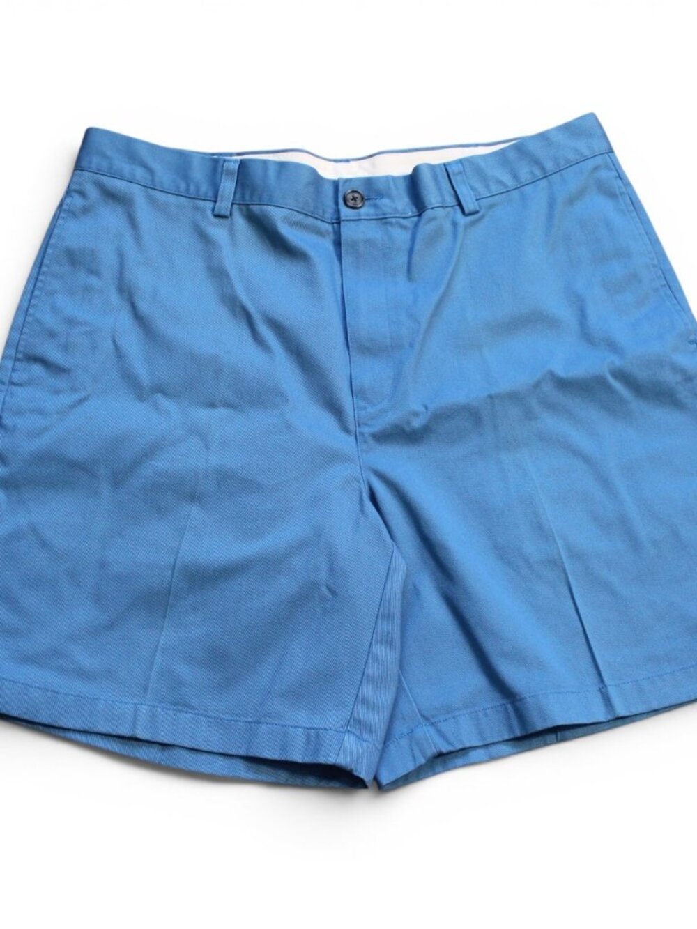 L.L.Bean Mens Blue Chino Shorts Size 37 Natural Fit 100% Cotton